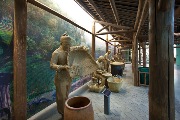 信阳博物馆·六厅·茶韵天香·泥塑手工制茶流程
